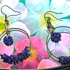 Beaded dangle earrings