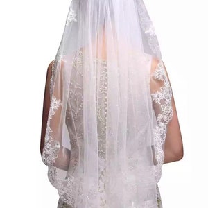 Wedding veil bridal veil Comb veil bachelorette party veil bachelorette veil Ivory Elbow Length