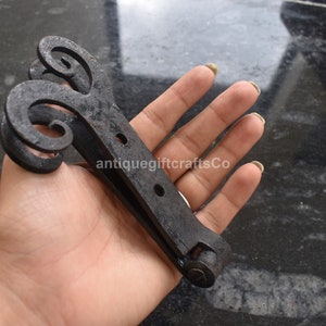 Hand Forged Medieval Wrought iron hinge.