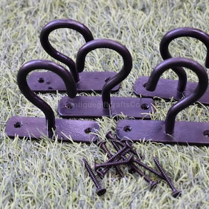 Hand Forged Medieval Ceiling Hooks for Hanging Plant, Hanger for Indoor and Outdoor Plant Pots Holder.