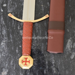 Templar sword Crusader Knight templar Sword With Scabbard.