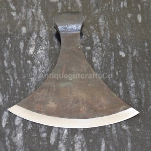 Hand Forged Medieval Dane war battle axe head. Best Gift For Halloween Party, Hen party Etc.