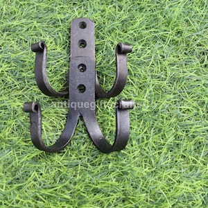 Pack Of 2  Hand Forged Medieval iron Wall hooks. Best Gift For Christmas, New year.