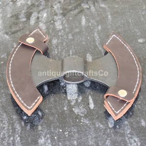 Medieval Double Edged Viking Hand Forged Throwing Axe Head