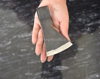Hand-Forged Viking Style 5'' Mini Axe Head: Decorative Collectible
