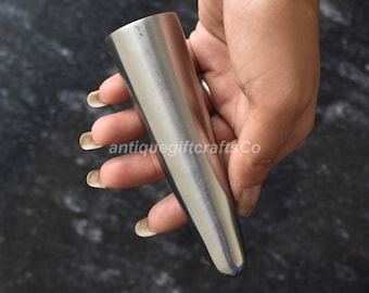 Hand-Forged Decorative Steel Butt Cap – 11 cm Tapered End for Pole Display or Craft