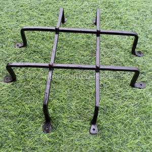 Medieval Vintage Hand-Forged Iron Gate Speakeasy Grille.