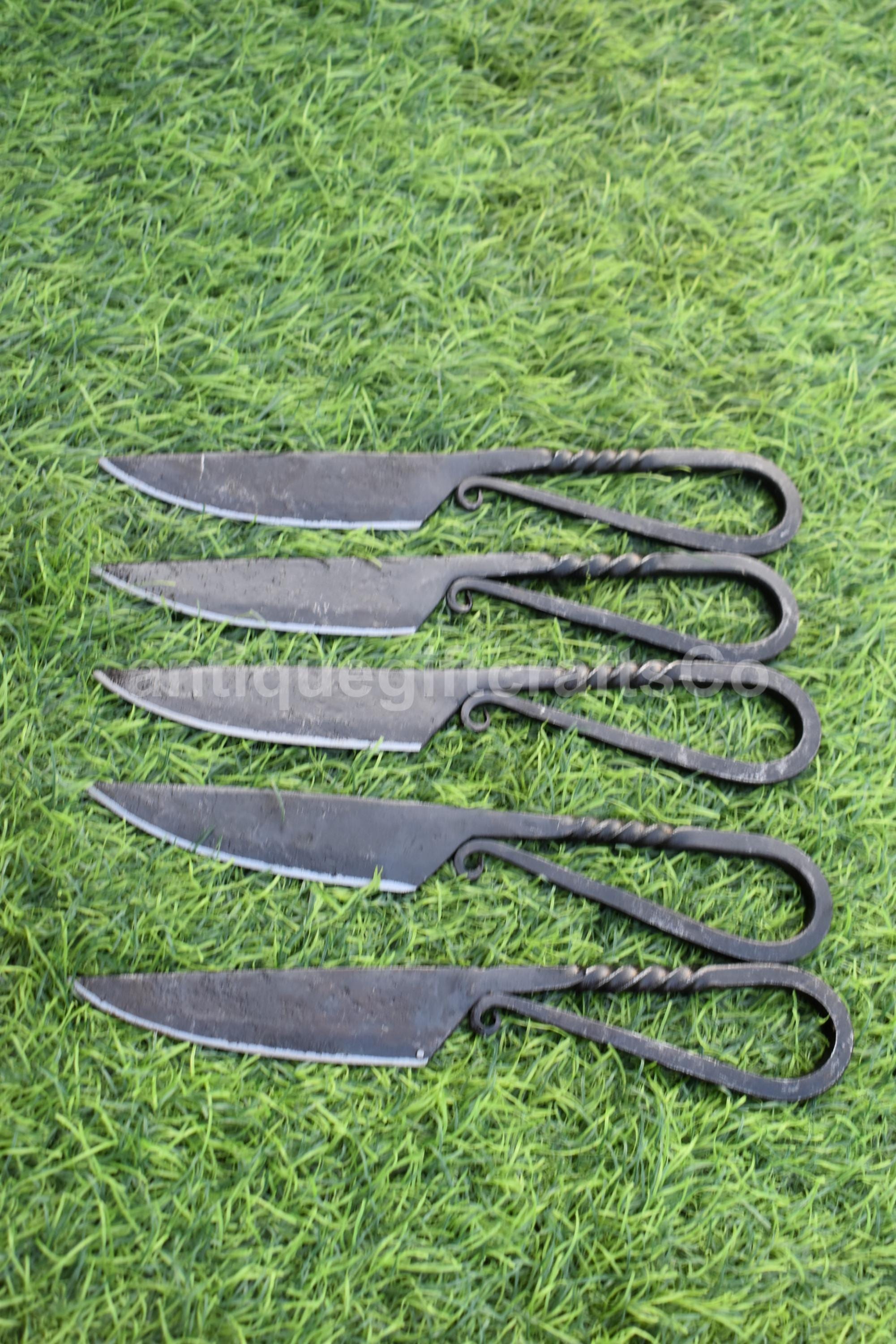 Pack Of 5 Medieval Iron Knife.