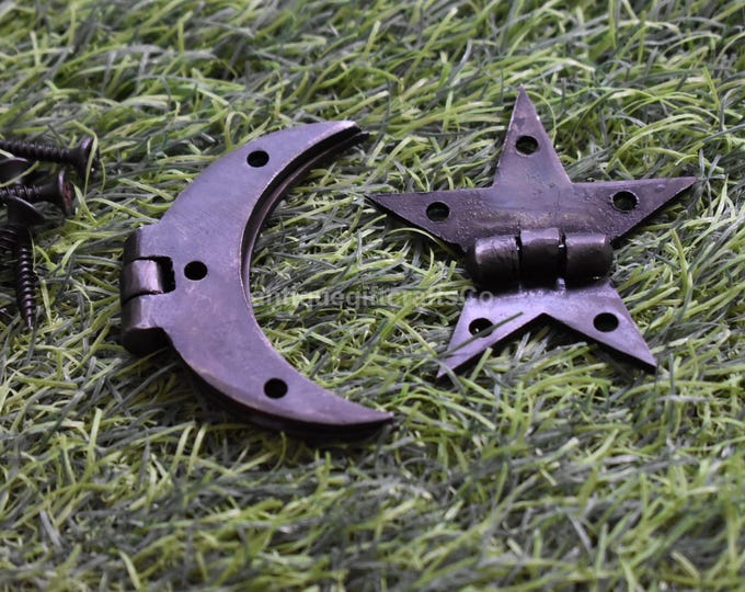 Small Steel Crescent Moon Hinge With Bronze Finish - Set of 2 - Etsy Canada