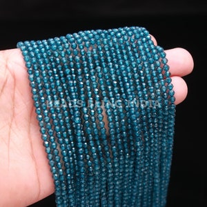 Trendy Natural London Topaz Micro Faceted Round Beads, 2-3mm London Blue Topaz Gemstone Beads, AAA+ Wholesale Beads for Jewelry Making Craft