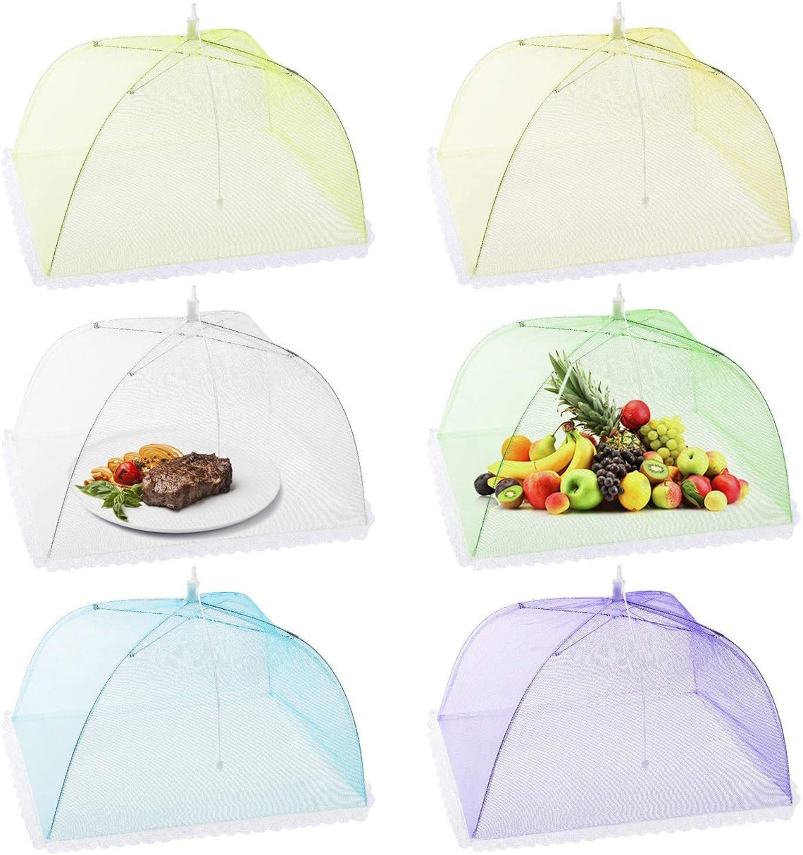 Plate Serving Covers 6 pcs Mesh Food Covers Food Table Etsy