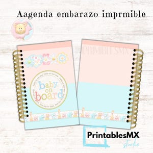 Agenda de Embarazo Imprimible en Español 200 Páginas Tamaño Media Carta registro embarazo Embarazada seguimiento embarazo Diario de embarazo