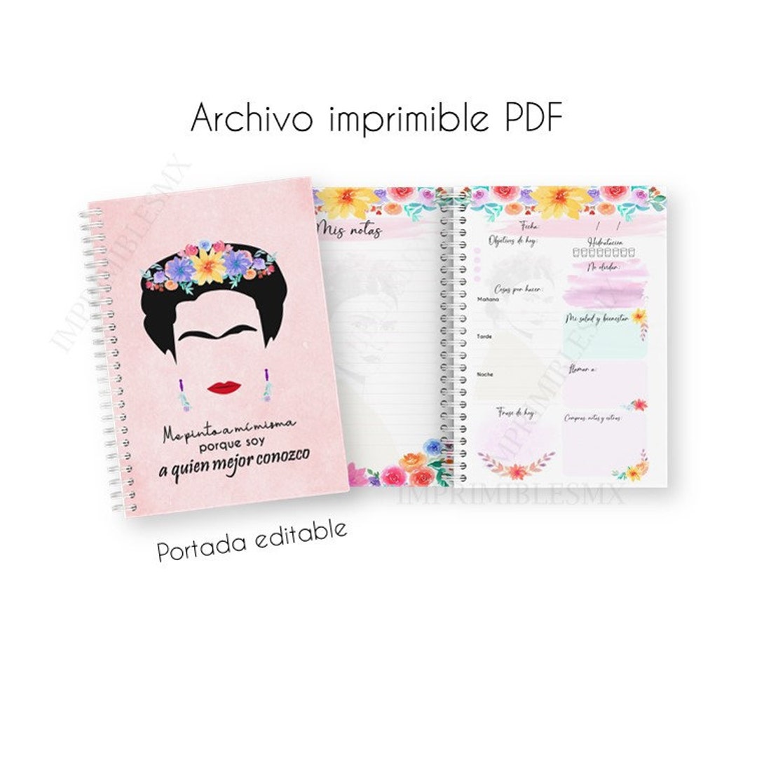 Printable Frida Daily Planner PDF File Formats Editable Cover - Etsy