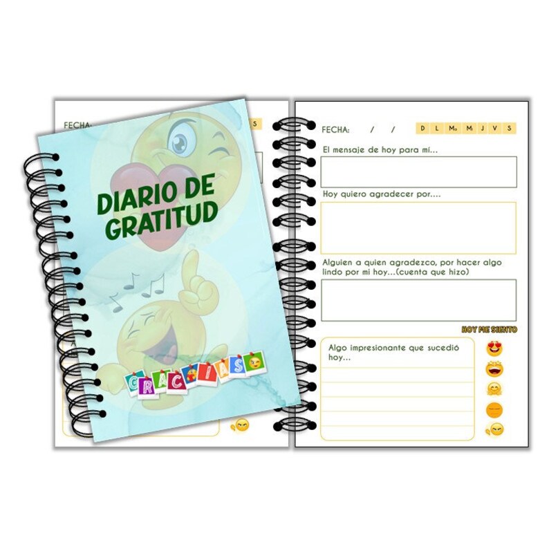 Diario de gratitud para niños imprimible, descarga inmediata PDF - Etsy ...