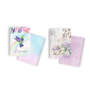 Covers for half-letter size notebooks, pack of 15 front and back cover designs / covers for notebooks / immediate download