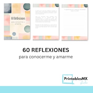 Cuadernillo de Trabajo PDF 60 Reflexiones para Conocerme y Amarme Ejercicios de Autoexploración y Sanación tamaño Carta Descarga Inmediata