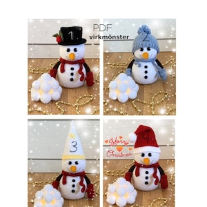 Crochet pattern Advent Snowman