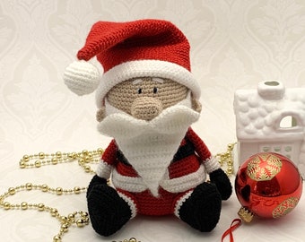 Crochet pattern Quirky Santa Claus, English US Terms & Swedish