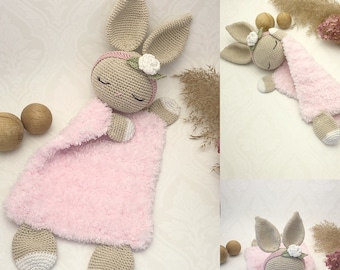 Crochet pattern Lovely Bunny comforter blanket, English US Terms & Swedish