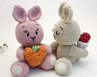 Romantic Valentine bunnies, English US Terms & Swedish, Romantiskt Alla hjärtans dags-Kaninpar