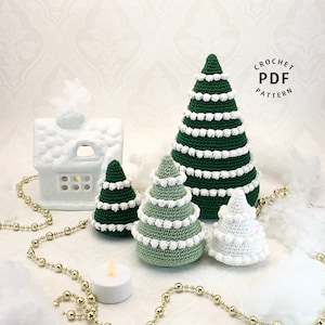 Christmas Tree crochet pattern, English (US Terms) & Swedish