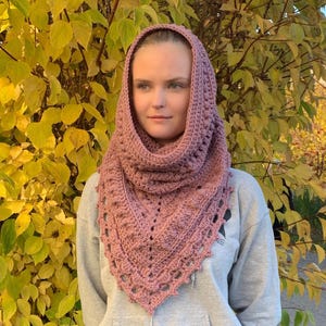 Boho Hooded Cowl Scarf, English US Terms & Swedish