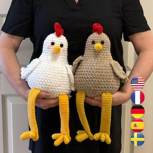 Adorable étagère au crochet Chicken Polly (PDF)