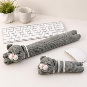 Crochet Keyboard and Mouse Wrist rest Pattern PDF