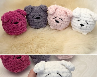 Crochet pattern super cute no sew fluffy Puppies, English US Terms & Swedish