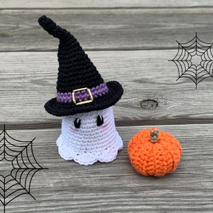 Crochet pattern cute mini ghost, English US Terms & Swedish