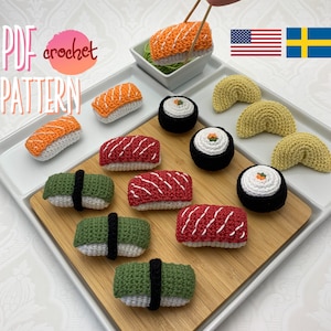 Crochet pattern sushi