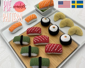 Crochet pattern sushi