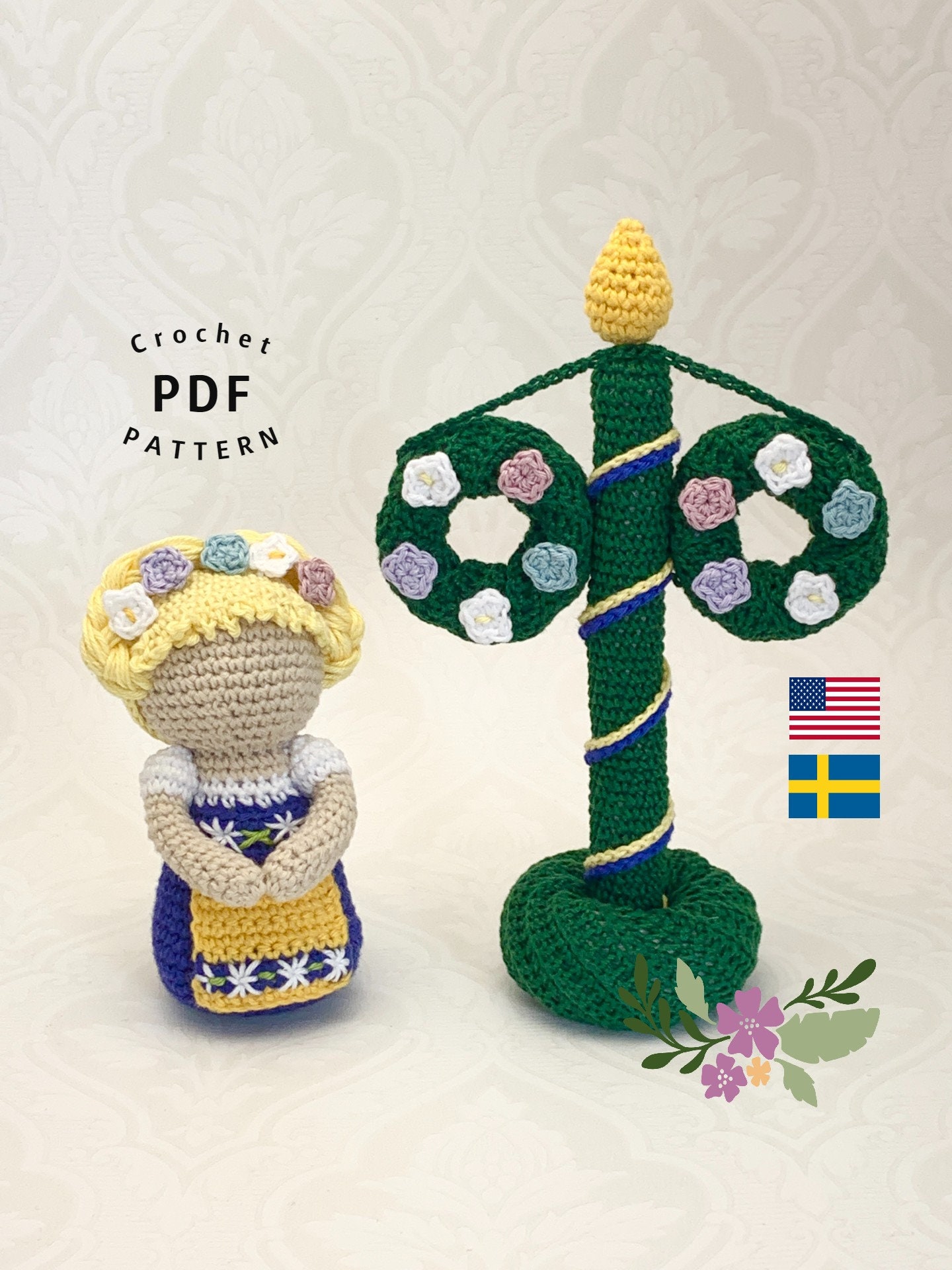 Crochet pattern Flowergirl