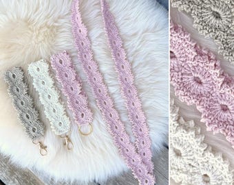Crochet pattern Keychain Lanyard and Wristlet Aster (PDF)