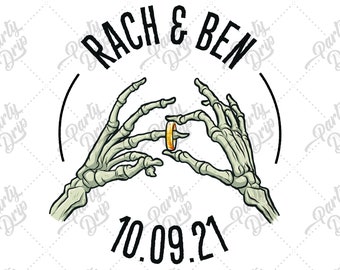 CUSTOM & personalised &#39;Wed &#39;Til Ded&#39; Temporary Tattoos for weddings, engagements bridal party gifts and favours
