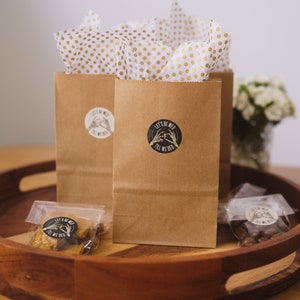 Sticker sheets, 35mm (1.4") labels, Ivory white, "WED 'TIL DED", for wedding favors, stationery, envelope seals, Skeleton ring design. image 4