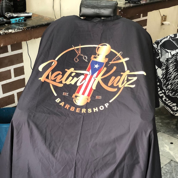 Custom logo barber cape-Styling cape-Hairdresser gifts-Salon chair cape