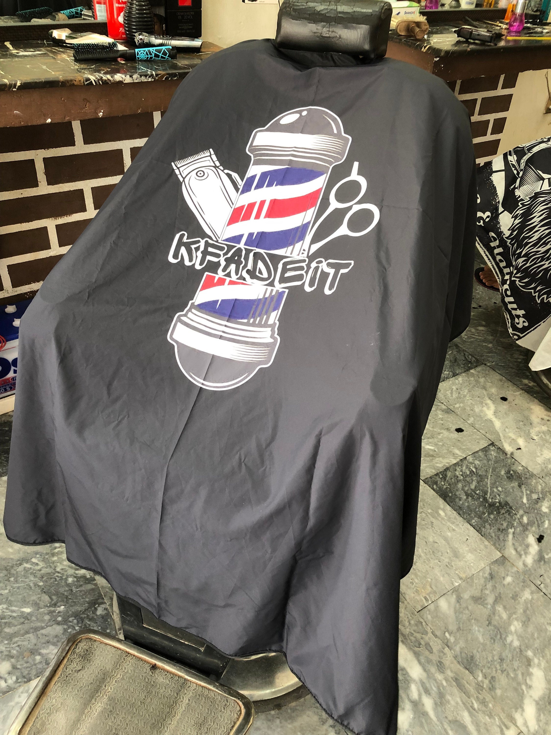 Custom Barber Cape With Your Logo stylist Hairdressing Apron Gifts