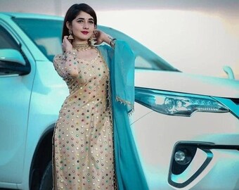 mirror work salwar suit