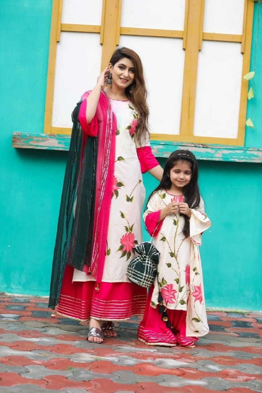 Mother Daughter Matching Salwar Kameez Etsy UK