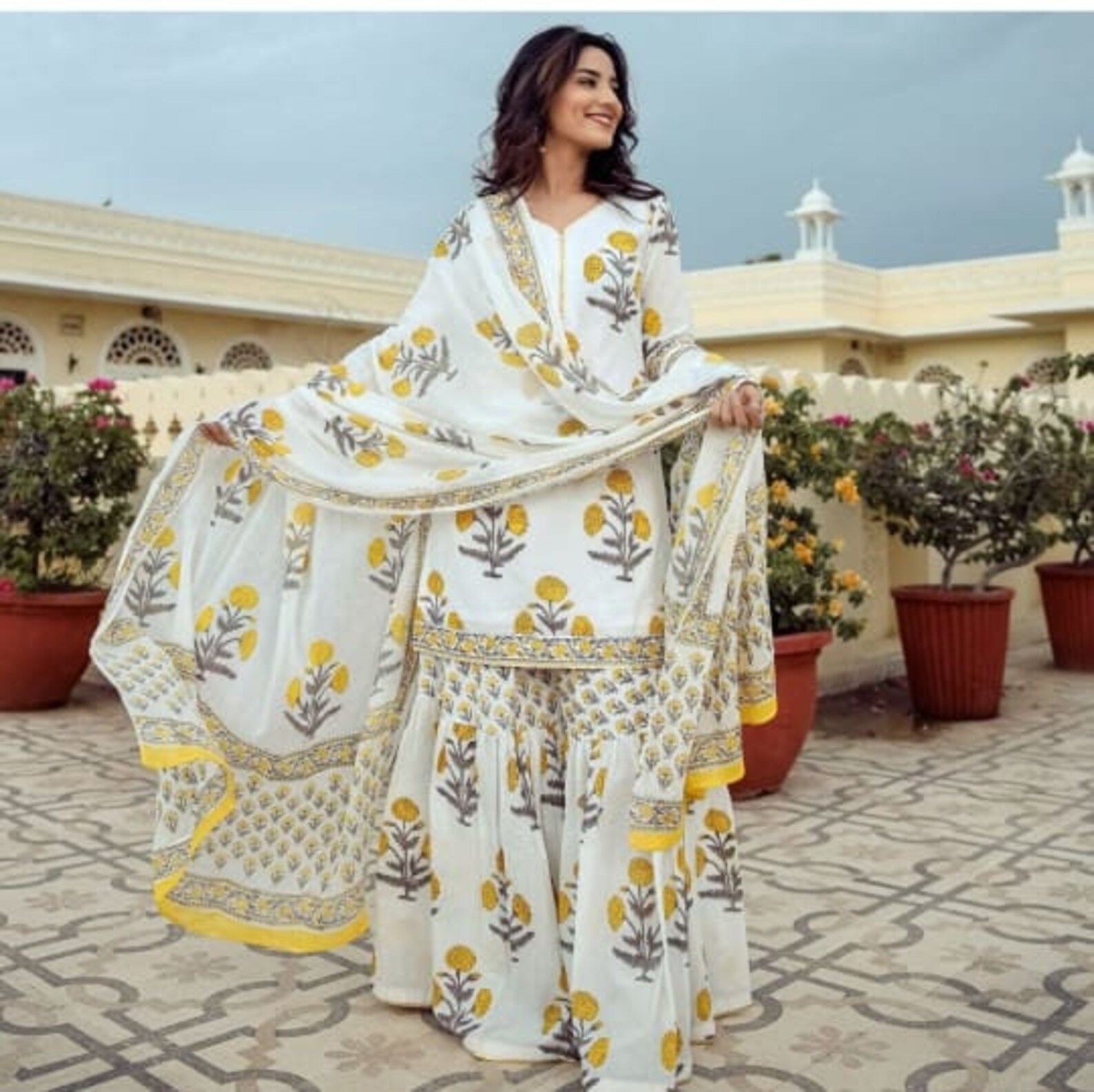 Premium Soft Cotton Sharara Kurti Set Pakistani Designer Etsy