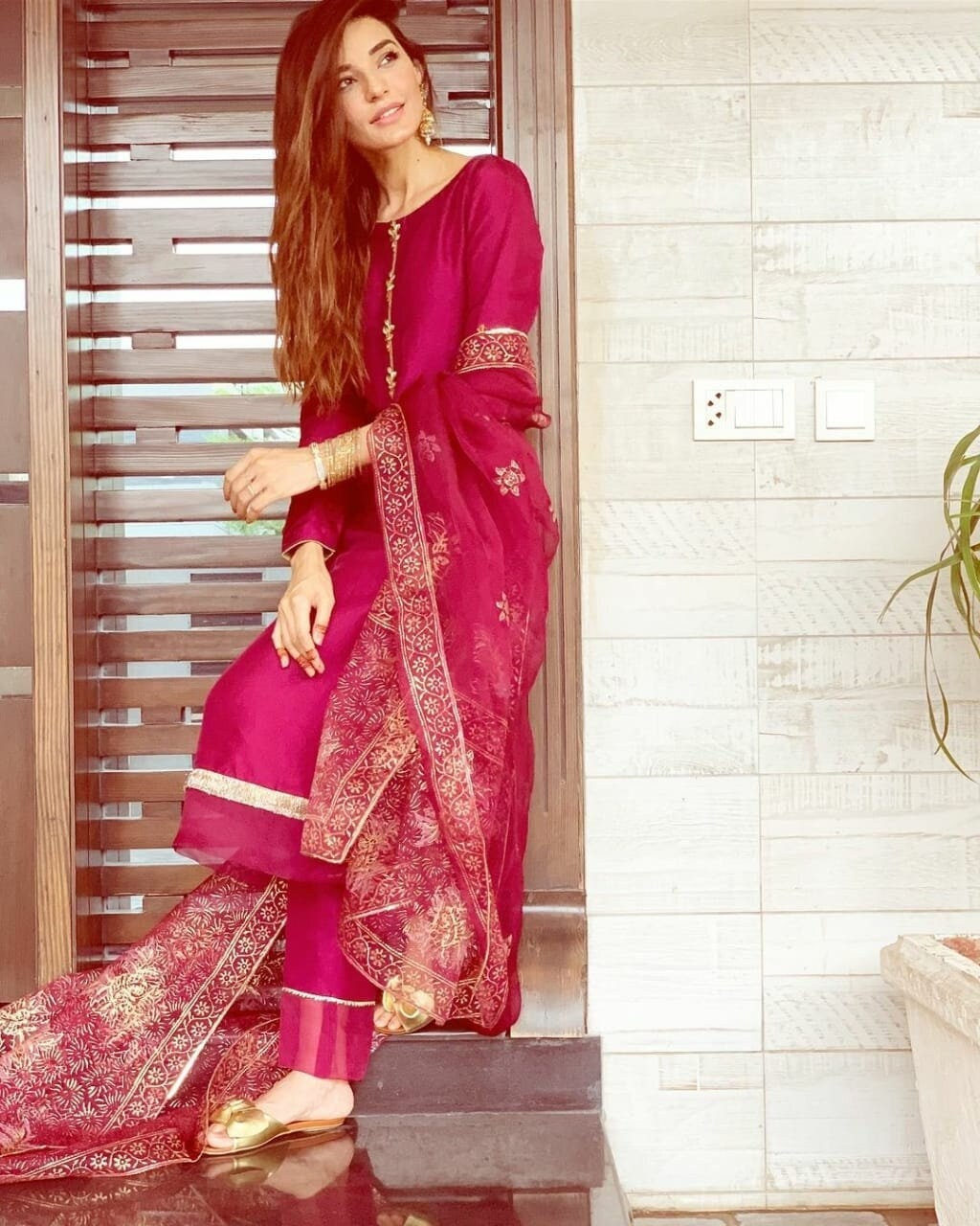 Premium Rayon Pink Palazzo Kurta Set Pakistani Women Salwar - Etsy