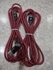 Braided Nylon 2-PACK Cable USB-C Heavy Duty 6ft red 