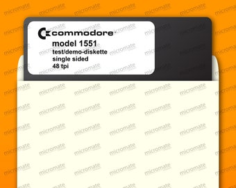 Commodore Plus 4 +4 C16 1551 Disk Drive Test Utilities & Demo 5.25 Floppy Disk