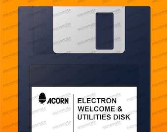 Acorn Electron Plus 3 ADFS 3.5 Welcome & Utilities Floppy Disk - 80 Track