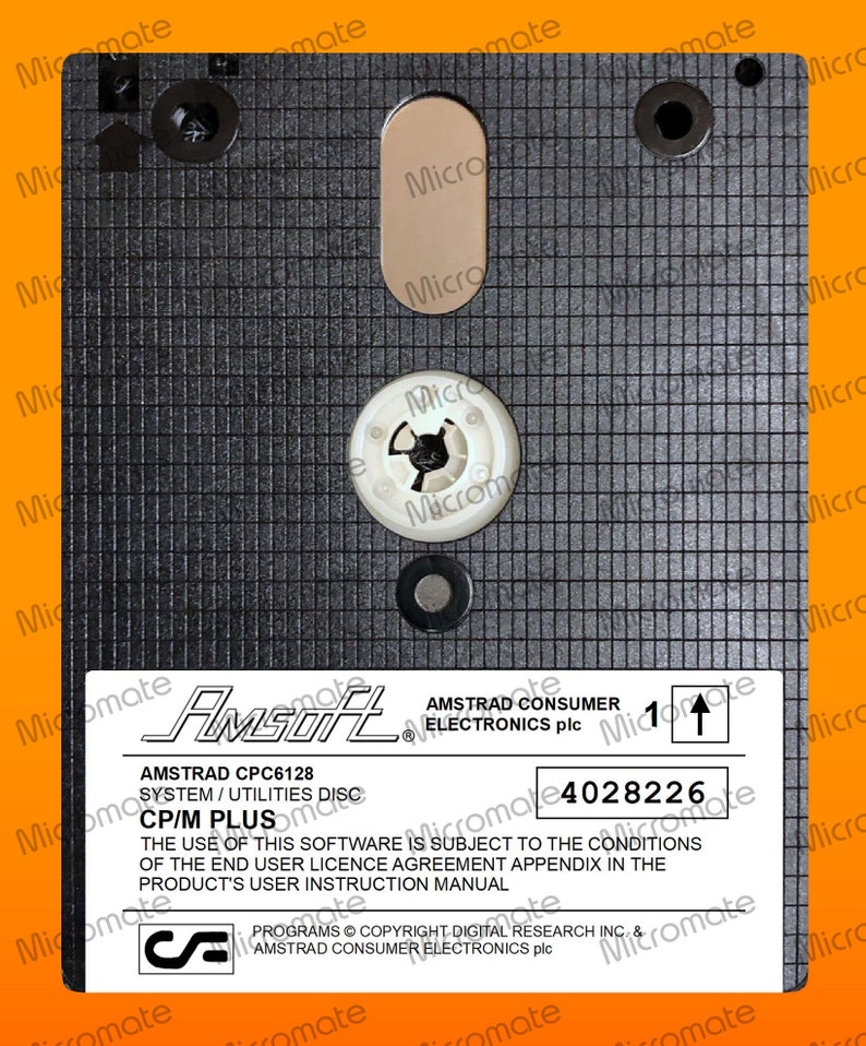 Amstrad CPC 6128 CP/M Plus System Floppy Disks Set of 2 image 2