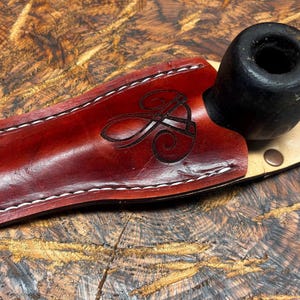 Leather Belt Pipe Holder