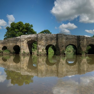 Ancient Bridge Photography Canvas Print Home Bedroom Livingroom Wall Art