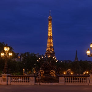Eiffel Tower Photography Canvas Print Home Bedroom Livingroom Wall Art