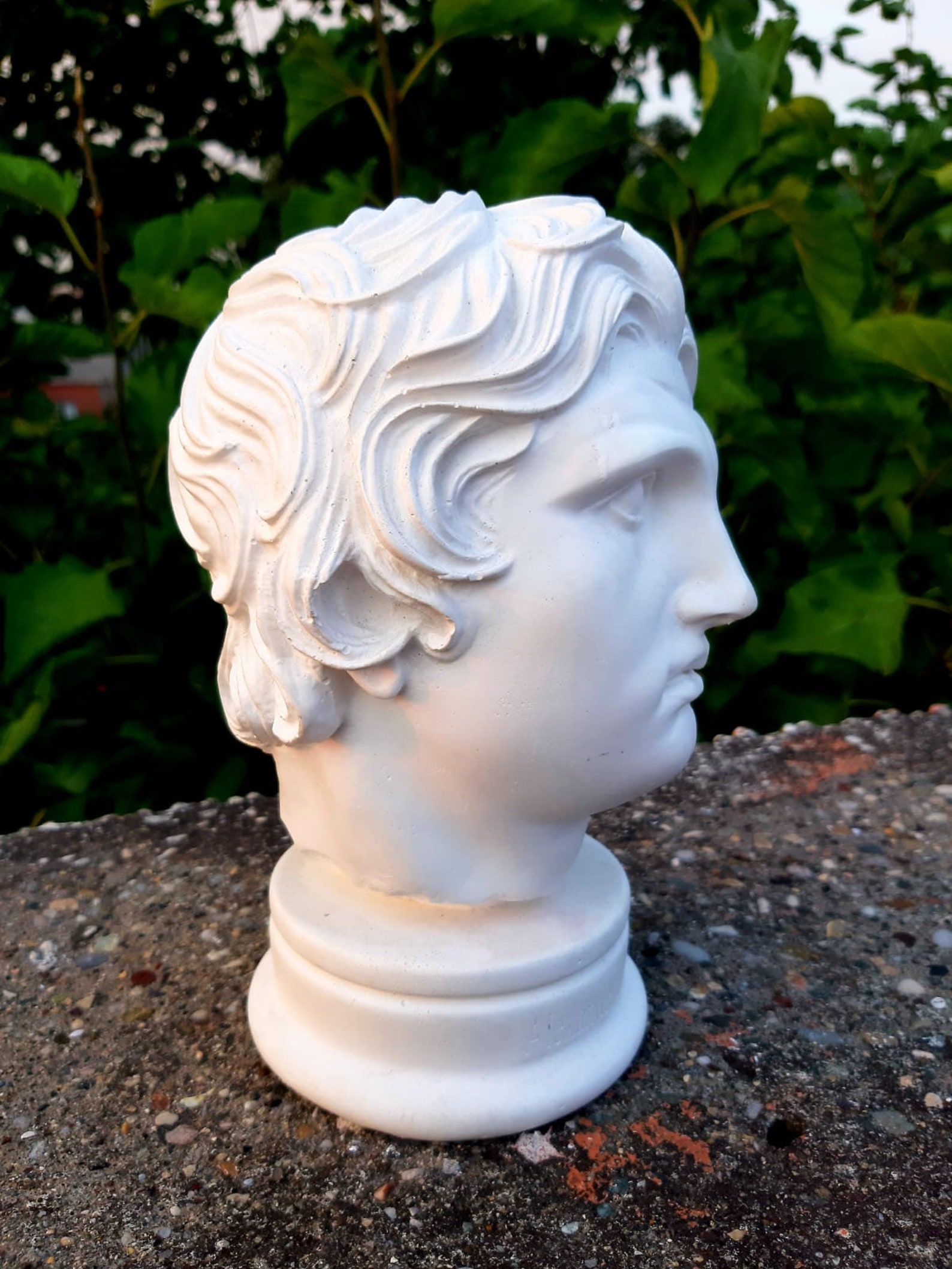 GLEAVI Römische Säulen Statue - Weiße Harz Skulptur 13cm